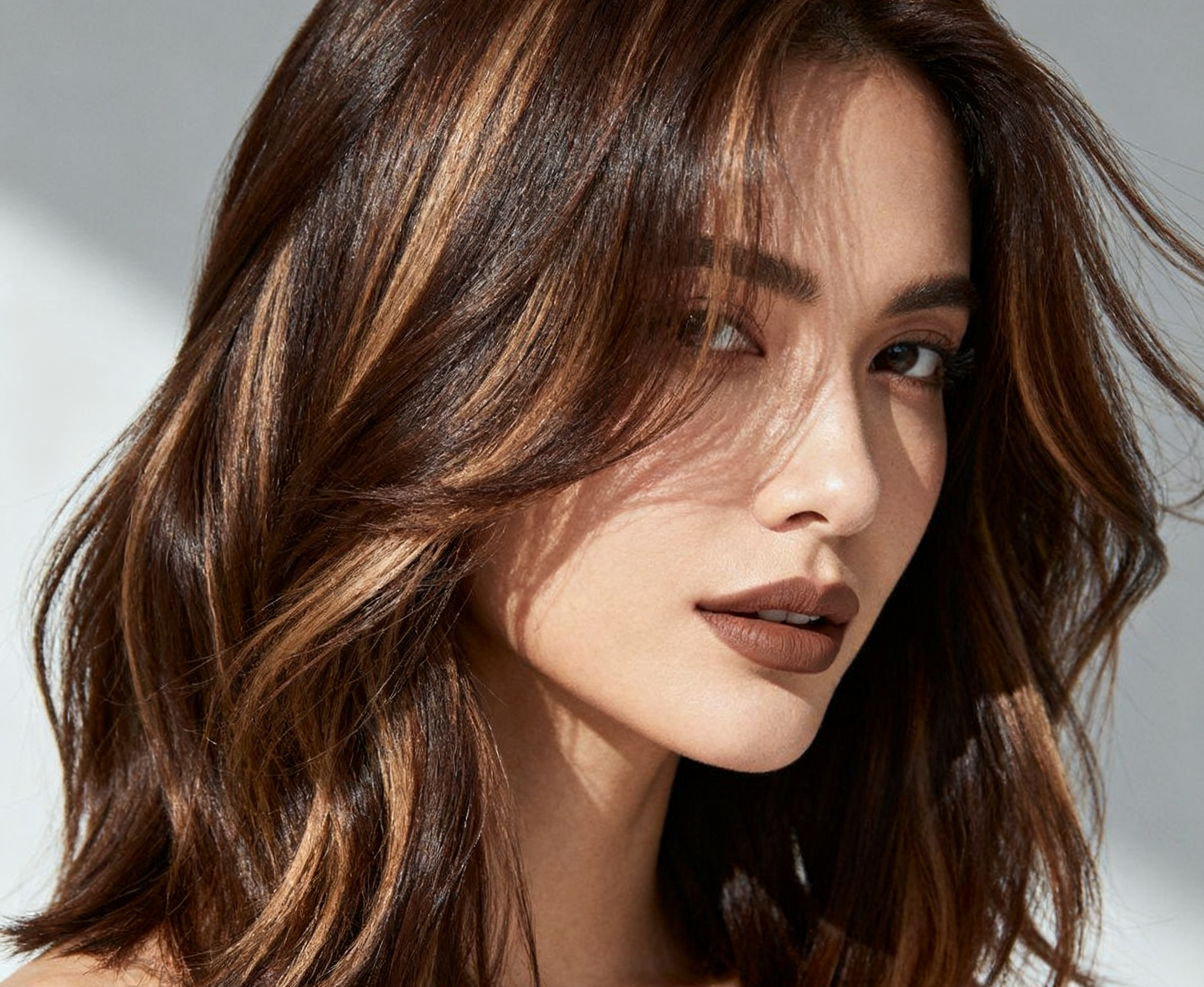 Mocha mousse hair color