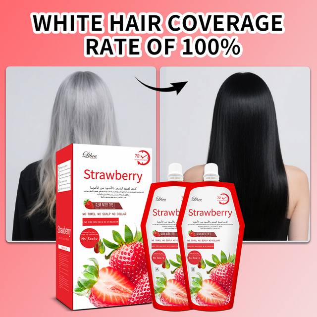 100% Cover White Hair Apple Hair Black Cream