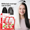100% couvrent les cheveux de cheveux blancs de pomme noire crème
