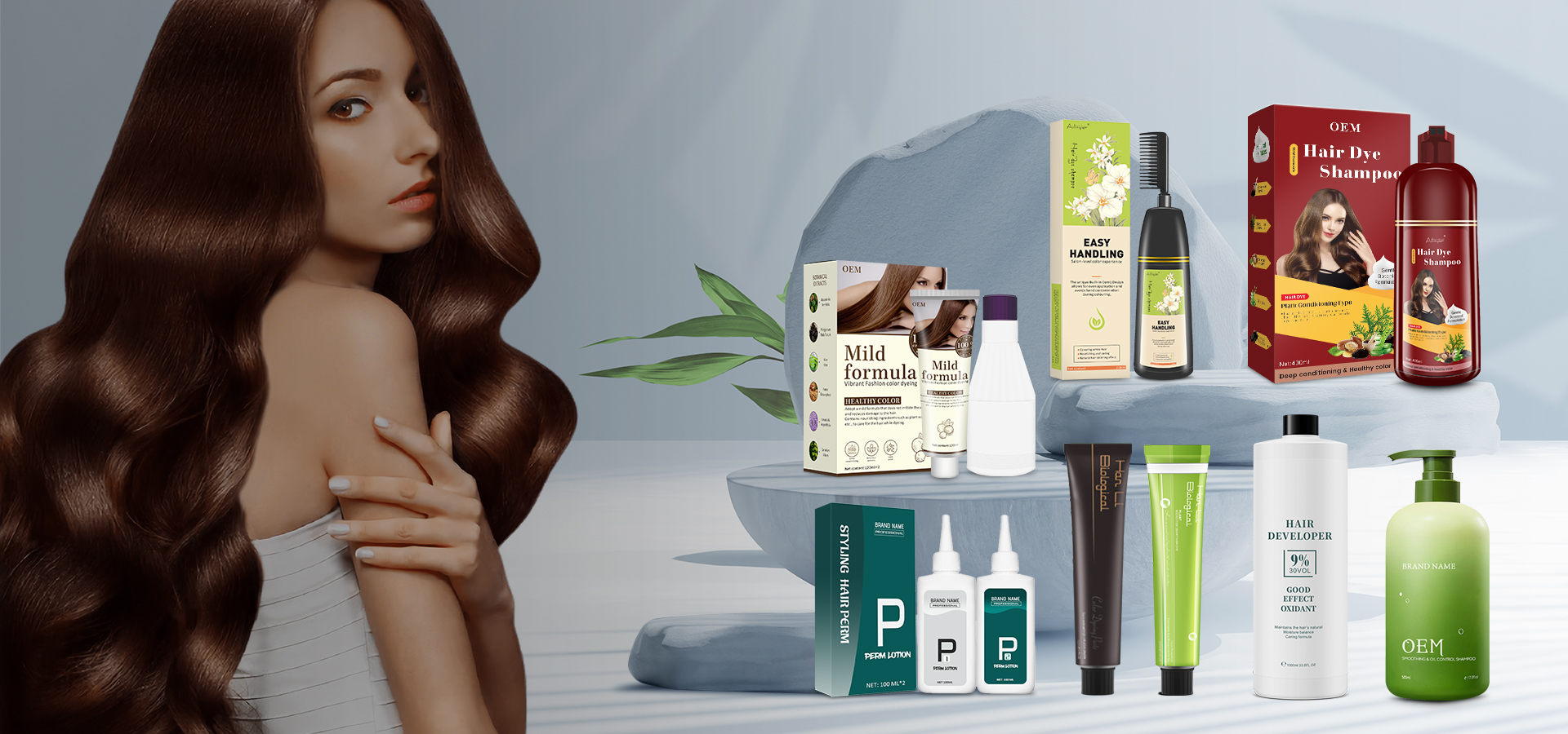 OEM/ODM Hair Color and Cosmetic Products Display