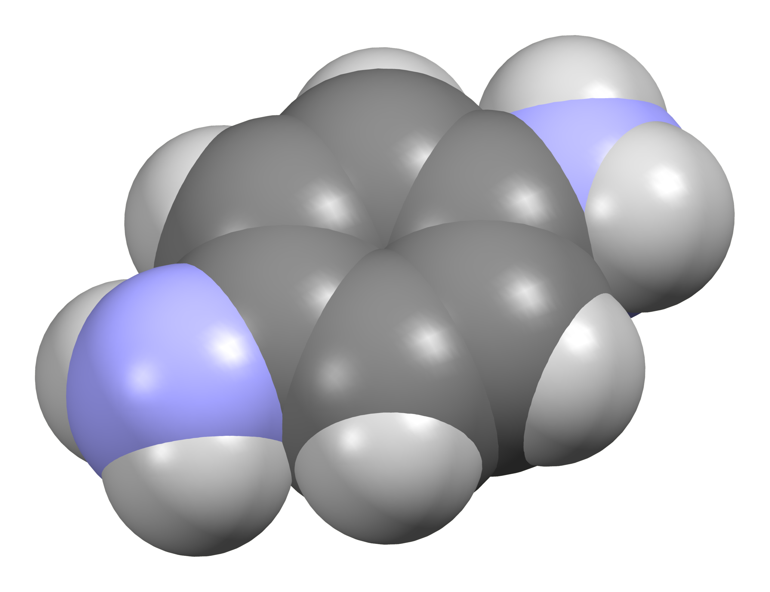 Para-fenilendiamina-de-xtal-3D-sf