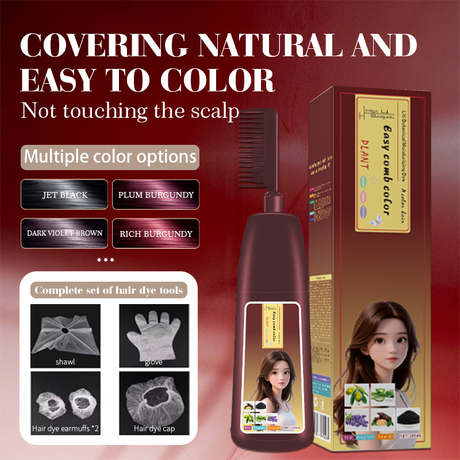Home-Use Comb-In Hair Color Shampoo