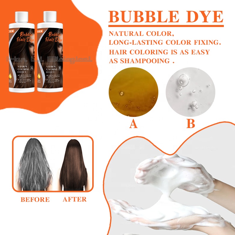 Hair bubble dye