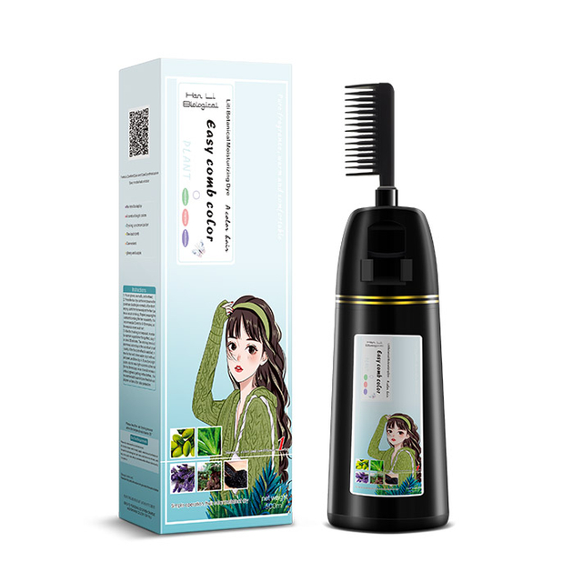 Home Use Hair Color Shampoo with Comb