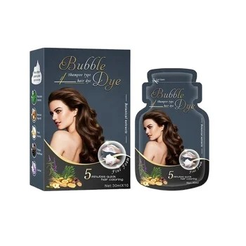 OEM Private Label Bubble Hair Color in Individual Pouches