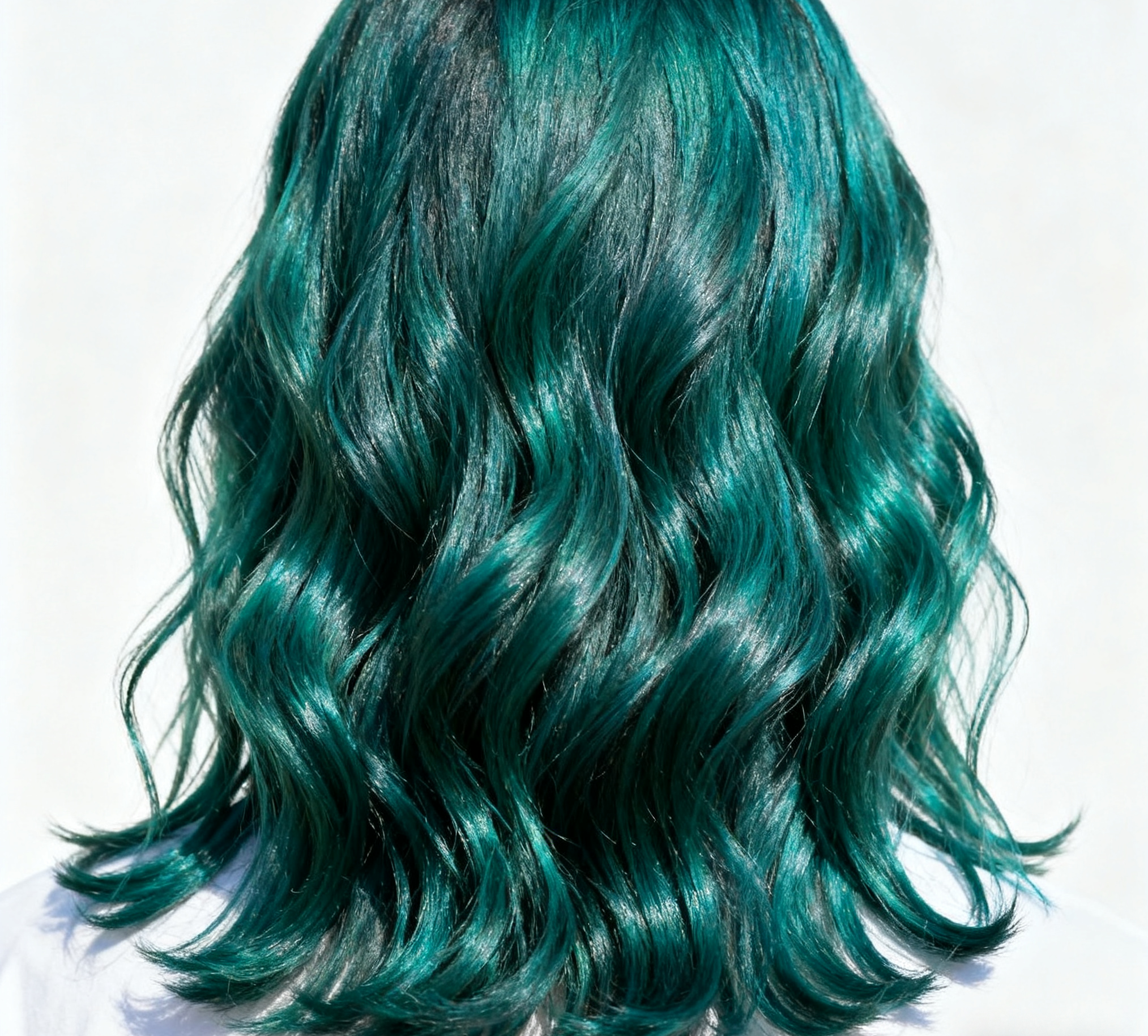 teal color hair