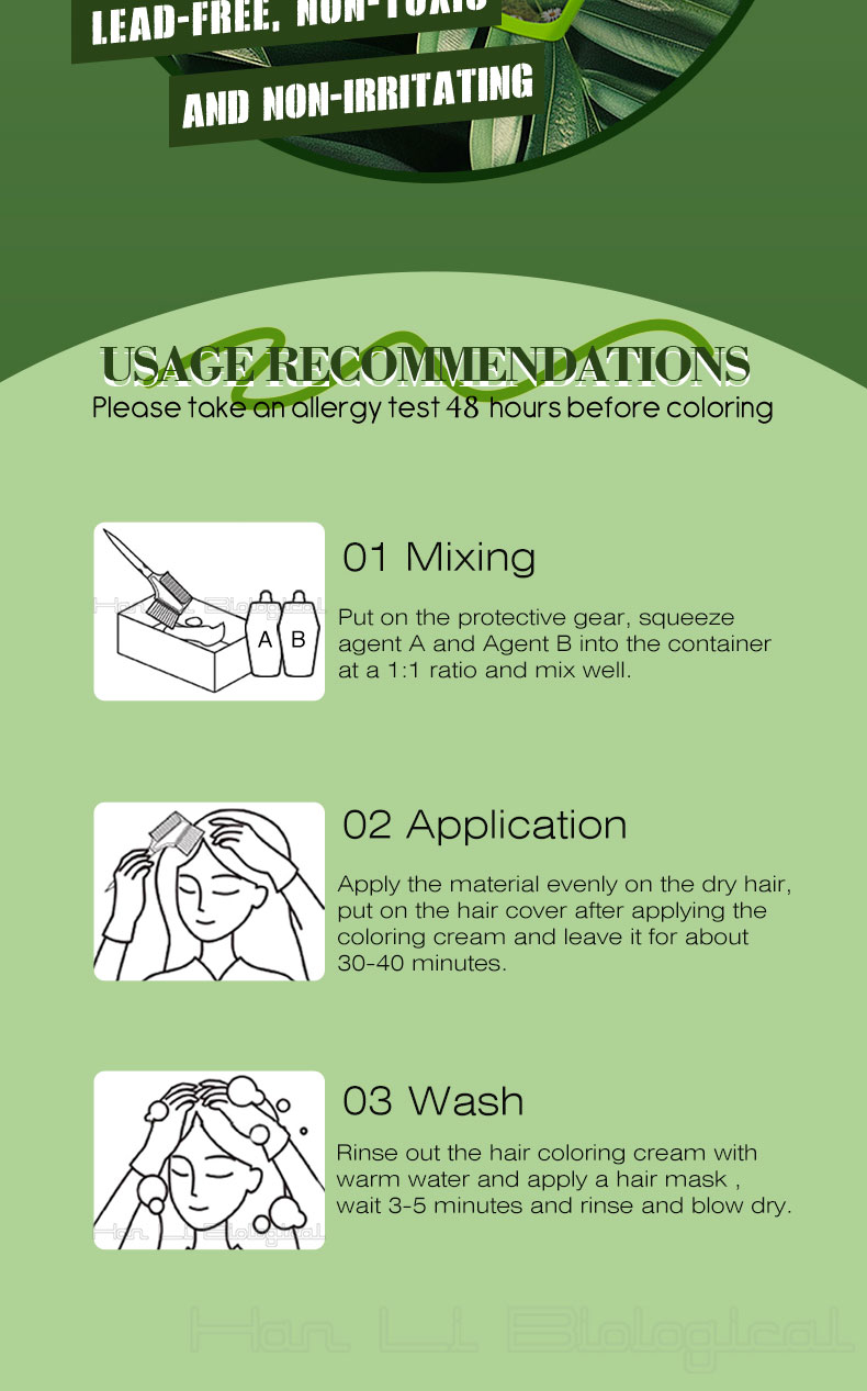 7：Usgae of Hair Black Cream