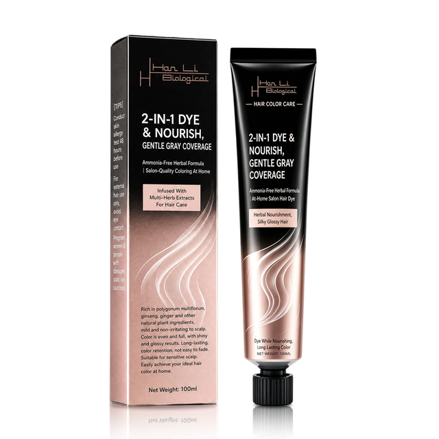 Single Tube Black Hair Color Cream